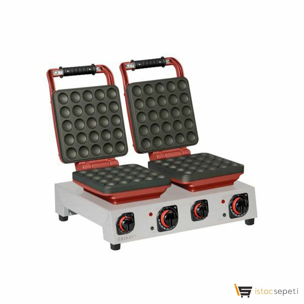 Omake WFL21.E22 Z5F 0601 Zamanlayıcılı Mini Top Çiftli Waffle Makinesi, Elektrikli