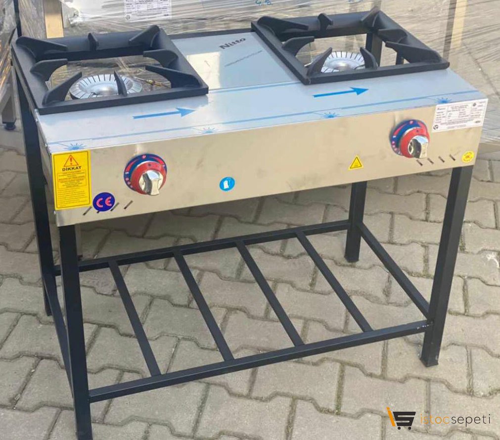 2 li uzun ayaklı doğalgazlı lokanta ocağı ce belgeli