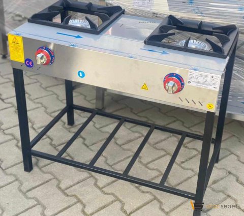 2 li uzun ayaklı doğalgazlı lokanta ocağı ce belgeli