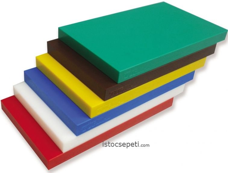Polietilen Kesim Levhası Sanayi Tipi Doğrama Tahtası 40x60x2 cm Beyaz