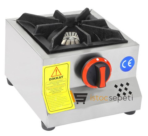 Doğalgaz Uyumlu Set Üstü Ocak CE Belgeli Sanayi Tipi Mini Tek Gözlü