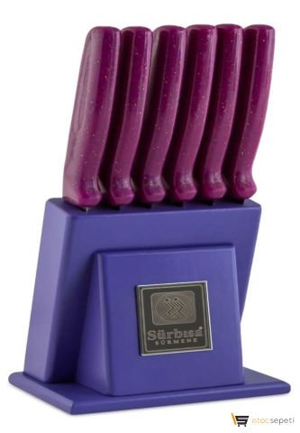 Mini Mutfak Bıçak Seti - Mor