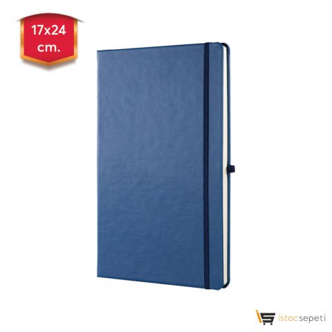 Lacivert Termo Deri̇ Defter Ebat: 17 x 24 cm / 224 Sayfa Promosyon