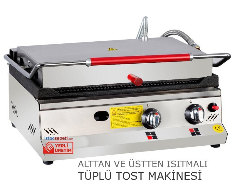 Tüplü Tost Makinesi 16Dilim Alt Üstü Yanmalı Büyük Tostlar