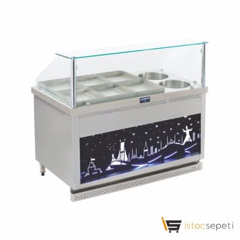 Görkem 8+2 Doğalgazlı Kuru Yemek Tezgahı (Tepsili)