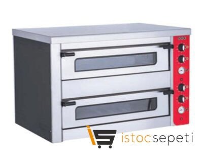 Karacasan Pizza Fırını Çift Katlı 8 Adet Elektrikli
