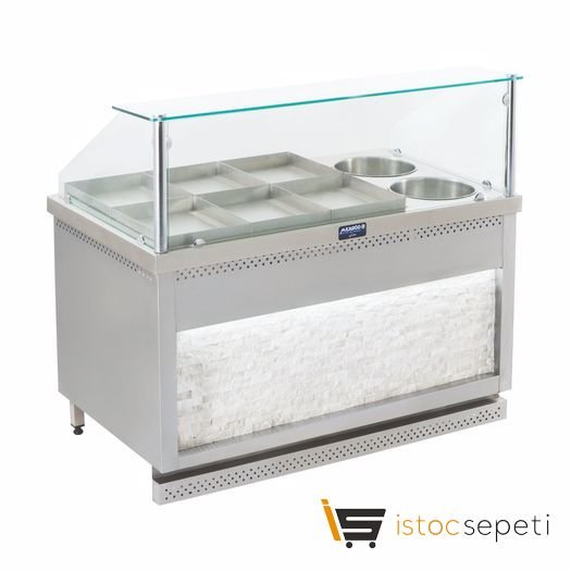 Görkem 4+2 Tüplü Sulu Yemek Tezgahı (Tepsili)