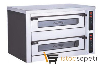Karacasan Dijital Pizza Fırını Çift Katlı 8 Adet 30x30 cm Elektrikli