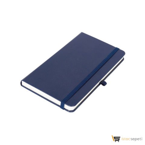 Lacivert Cilt Bezi Defter Ebat: 9x14 cm 192 Sayfa
