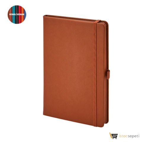 Taba Termo Deri Defter Ebat: 13x21 cm / 192 Sayfa / Cepli Promosyon