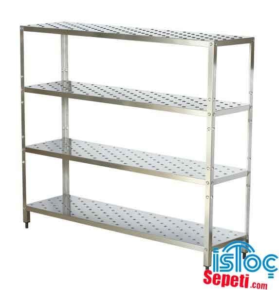 İstif Rafı 4 Katlı Delikli Yüzey 900X400X1600