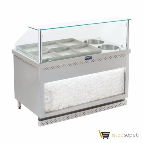 Görkem 10+4 Doğalgazlı Sulu Yemek Tezgahı (Tepsili)