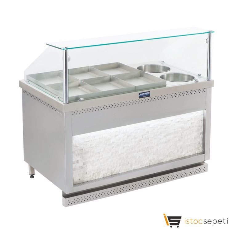 Görkem 12+4 Doğalgazlı Sulu Yemek Tezgahı (Tepsili)