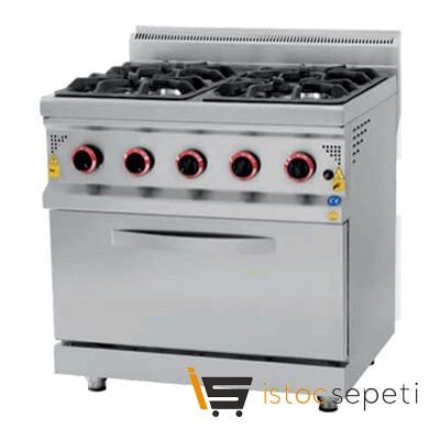 Karacasan 700 Seri Fırınlı Ocak Kuzine 800x700x850 mm Gazlı