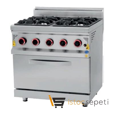 Karacasan 900 Seri Fırınlı Ocak Kuzine 1200x900x850 mm Gazlı
