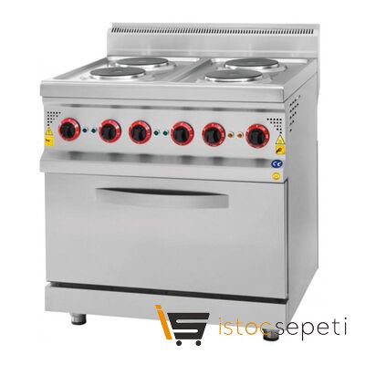Karacasan 900 Seri Fırınlı Ocak Kuzine 1200x900x850 mm Elektrikli
