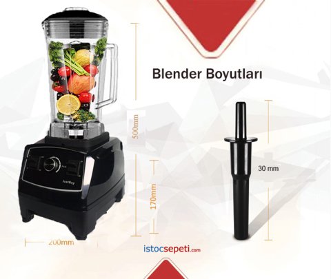 Sürahili Blender Sanayi Tipi Bar Blender Fiyatları 3 Hp 2200 Watt
