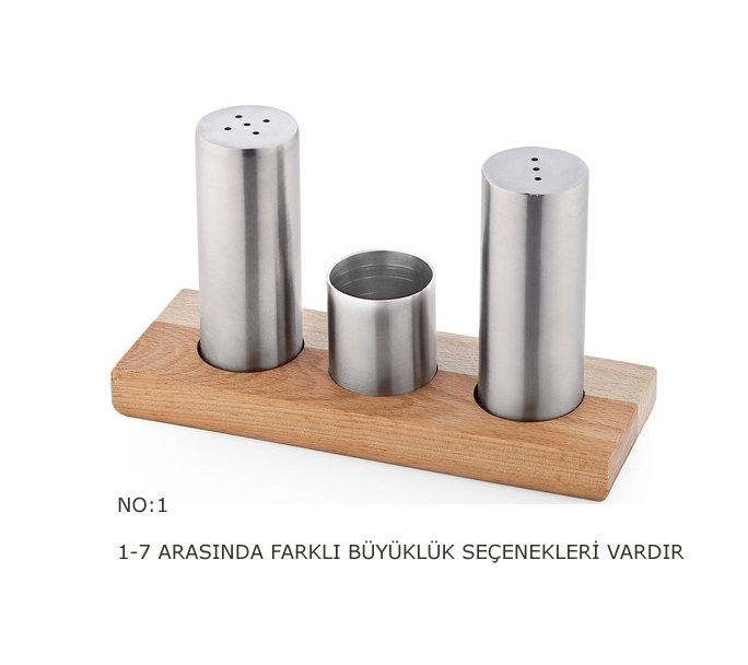 Yiğitsan Ahşap Dizayn Tuzluk Seti No:1 1028090