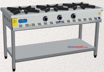 Tüplü Lokanta Ocakları 3 Gözlü Uzun Ayaklı Lokanta Ocakları