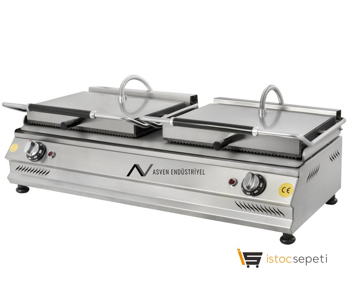 Çift Kapaklı Tost Makinesi 20 + 20 Dilim Elektrikli 40 Dilim