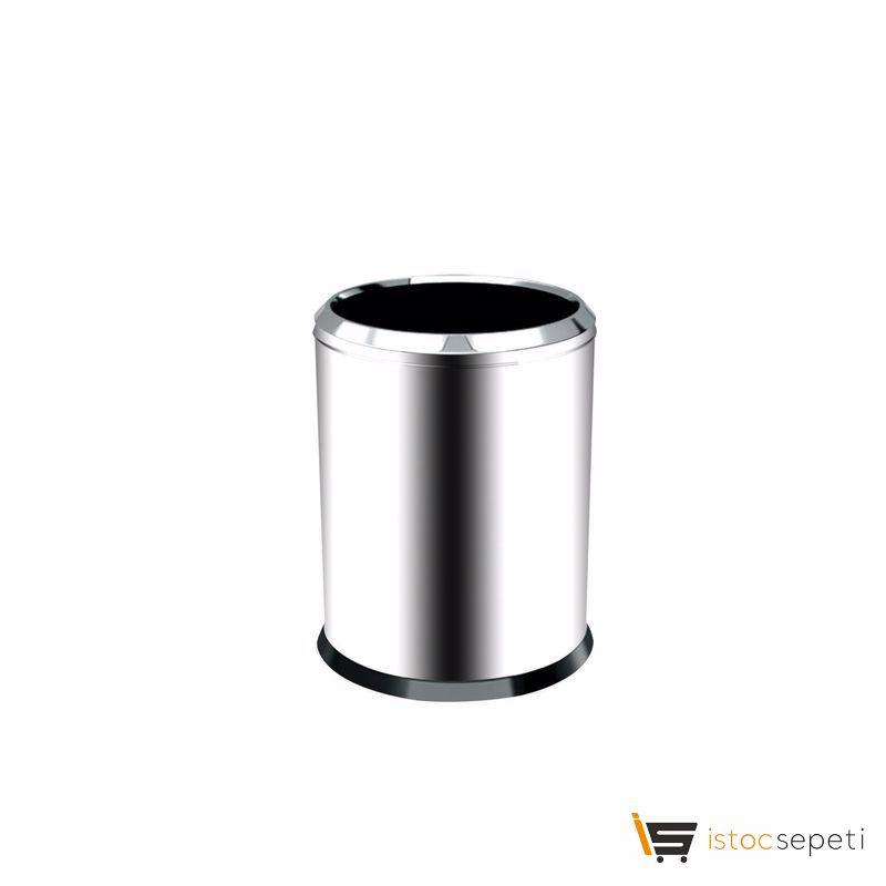Krom Çemberli Çöp Kovası 16 Lt 430 Kalite 3820-16