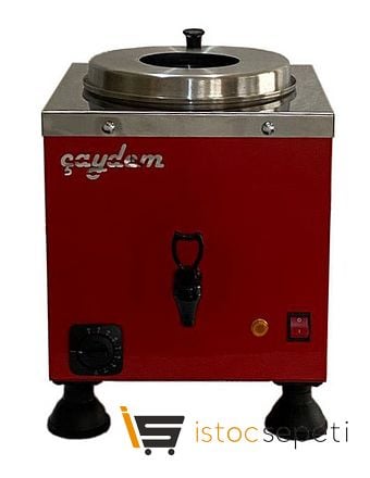 Çaydem Tek Demlikli Otomatik Kırmızı Çay Kazanı Elektrikli