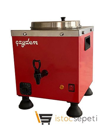 Çaydem Tek Demlikli Otomatik Kırmızı Çay Kazanı Elektrikli
