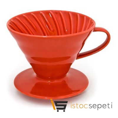 Epinox V60 Seramik Demleme Kırmızı