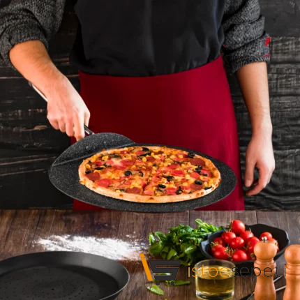 30 Cm Pizza Tavası (Çelik Kulplu)