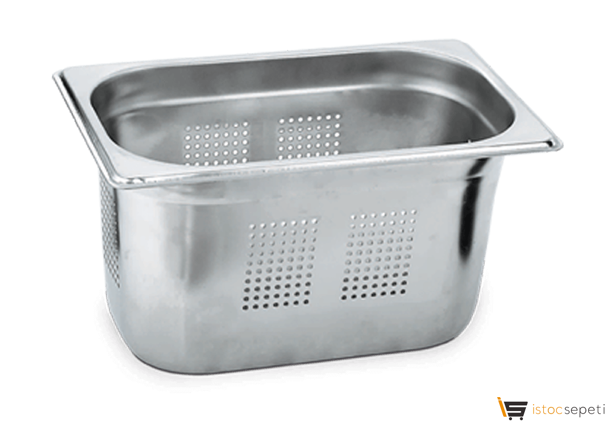 Delikli Gastronom Küvet 1/4 - 200 265x162 mm 5,5 lt