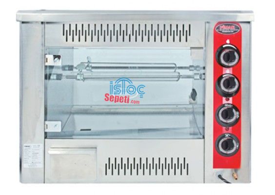 Doğalgazlı Piliç Çevirme Makinası Set Üstü 6 Tavuk
