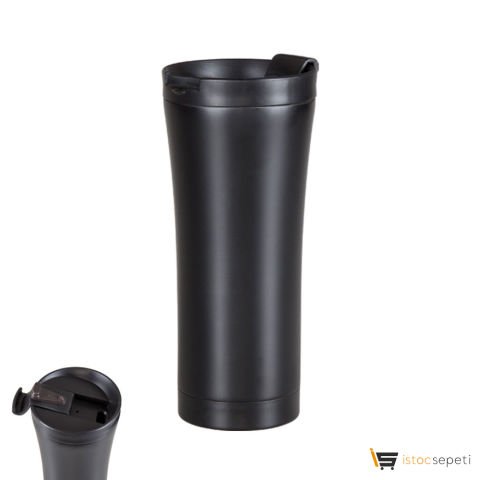 Siyah Çelik Kupa / 500 ml Promosyon