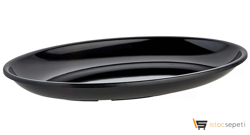 Kırılmaz Melamin Oval Sunum Tabağı 48cm