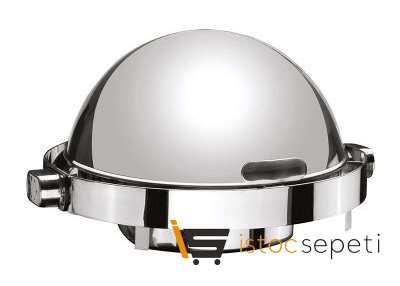 Chafing Dish Küresel Kapak Setüstü Gömme Ayaklı Kızaklı