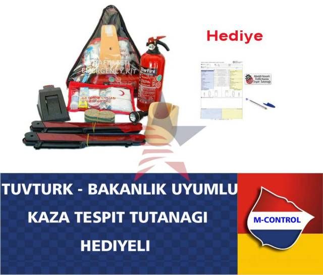 M-CONTROL TUVTURK-BAKANLIK Uyumlu Kaza Tespit Tutanaklı Trafik Seti 57c010