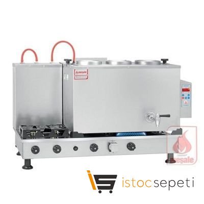 Meşale Inox Çay Kazanı, Dijital, Full Elektrikli, 3 Demlikli