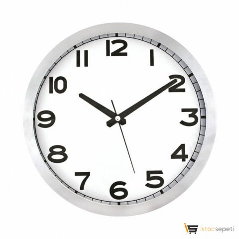 Uni Metal Duvar Saati - Ebat: 30 cm Promosyon